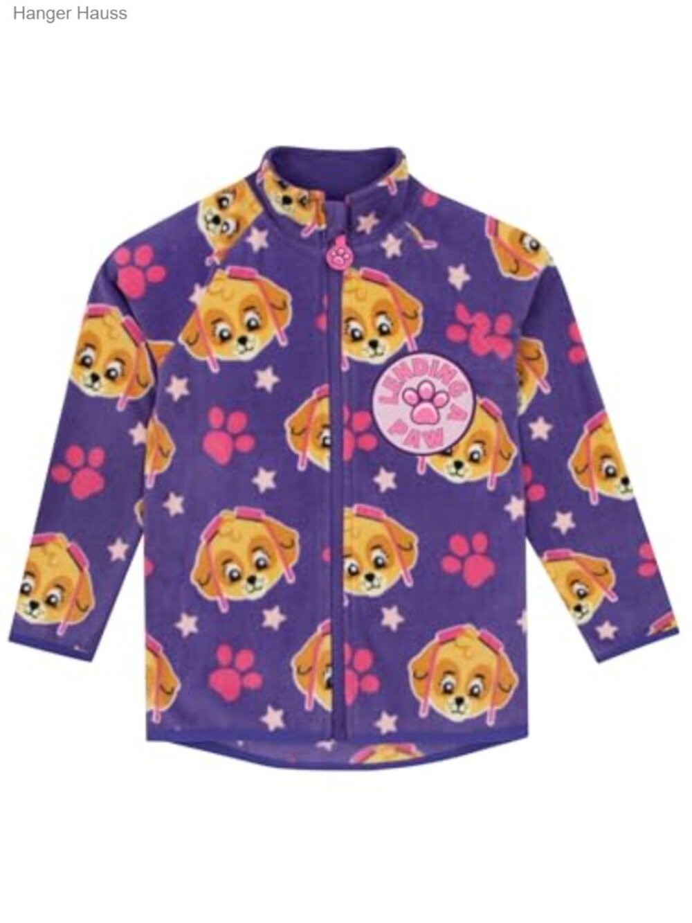 Girls Fleece Zip Up Jacket Skye Paw Patrol Long Sleeve Hooded